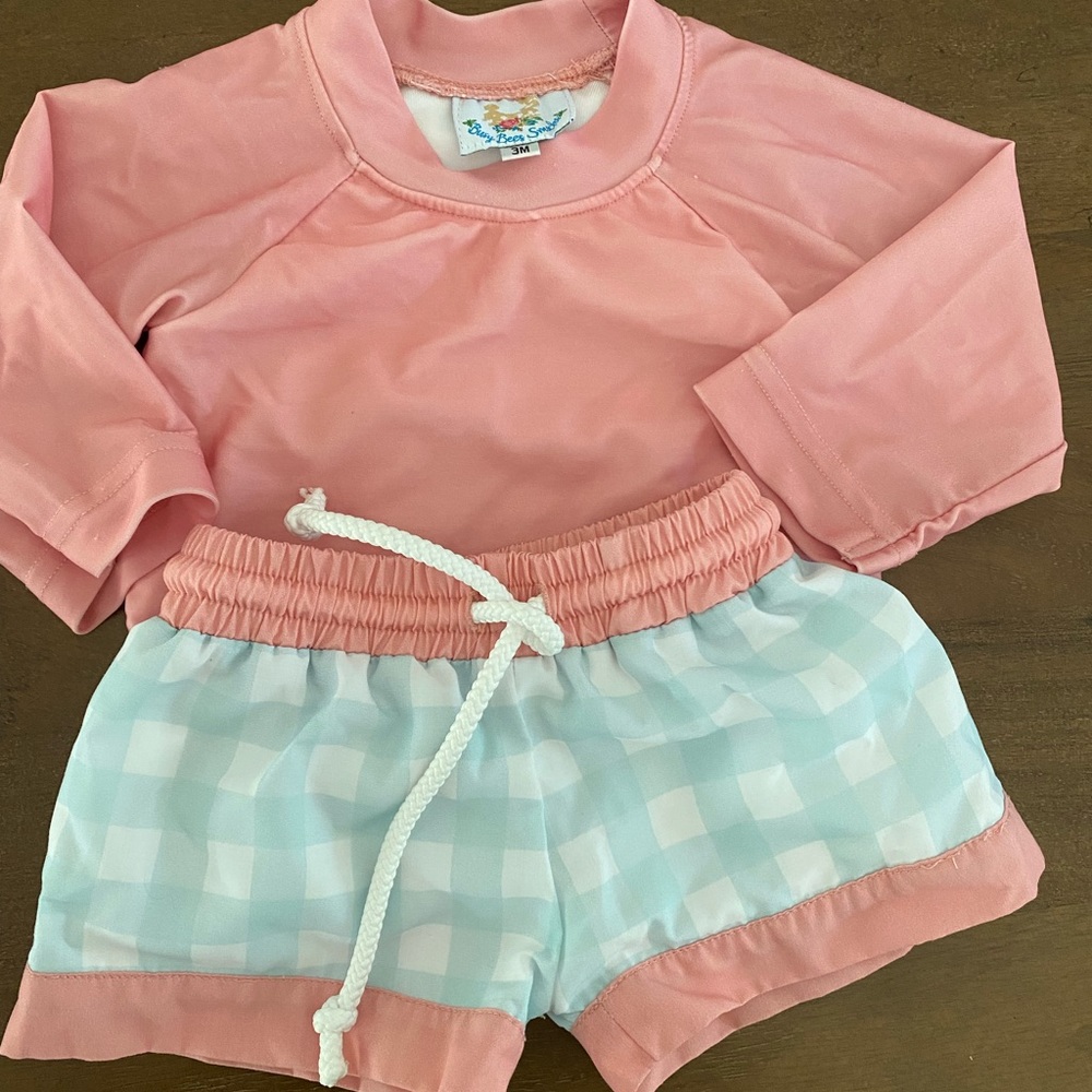 Busy Bees Smocks Boy Swim